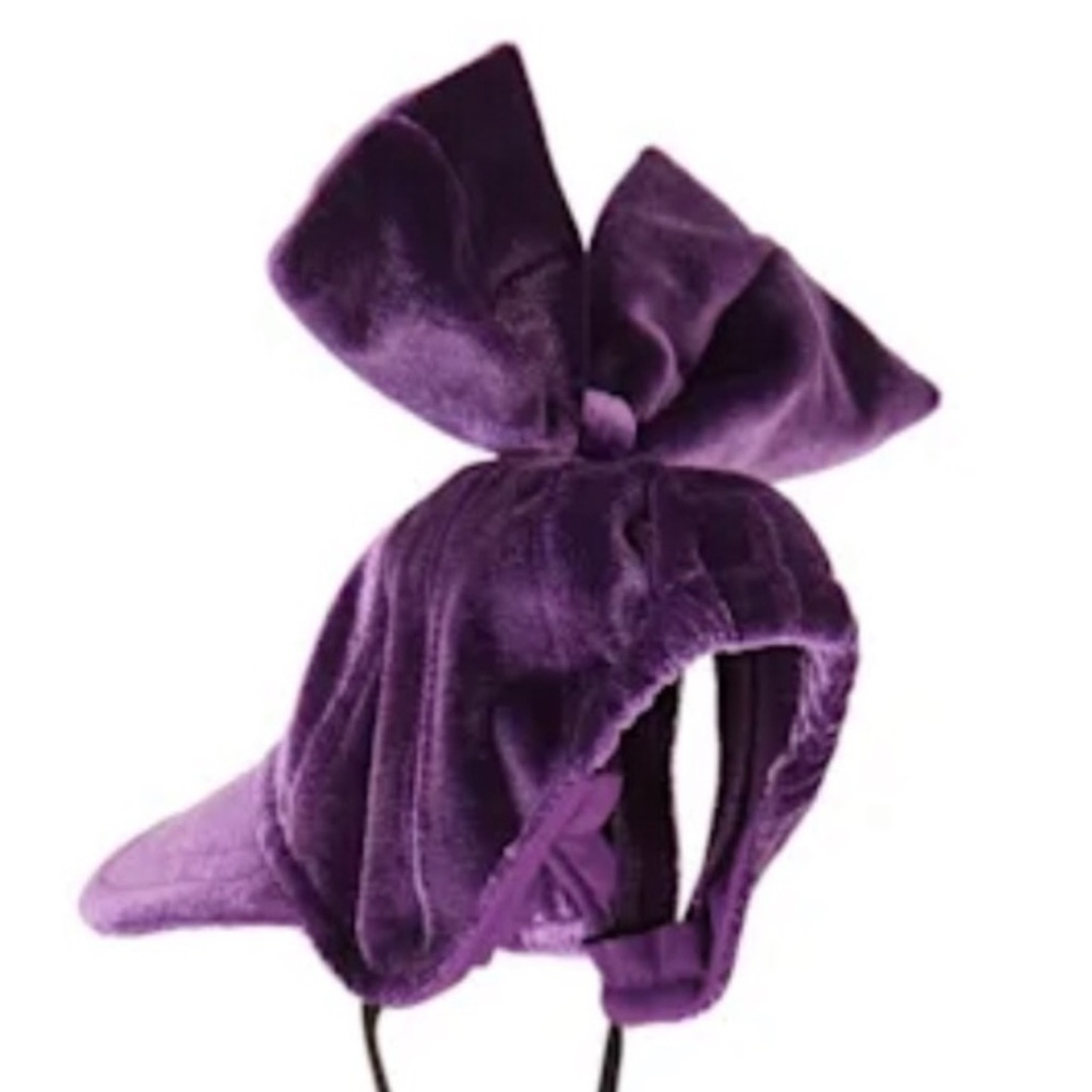 Velvet dog hat bow cap XS/S NEW